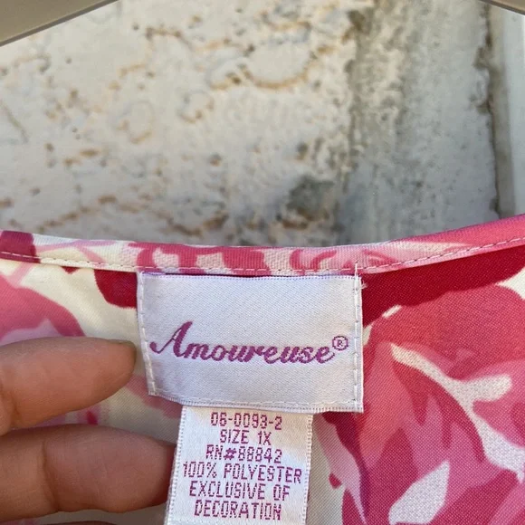 Vintage Rose Print Satin Robe - Picture 5 of 6